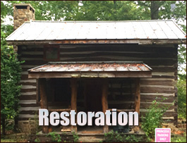 Historic Log Cabin Restoration  Currituck, North Carolina